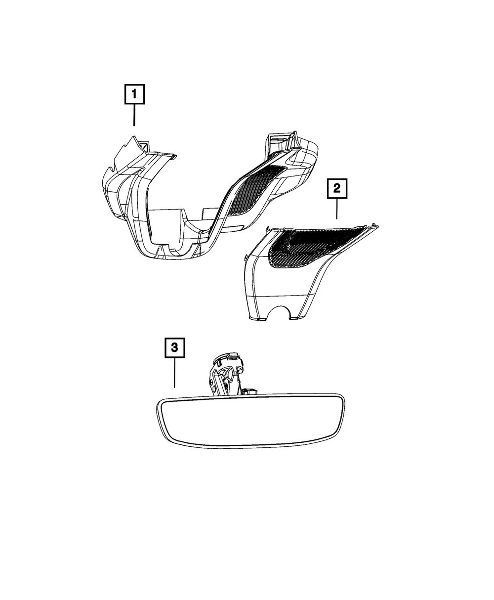 Mirror Cover - Mopar (68584759AB)