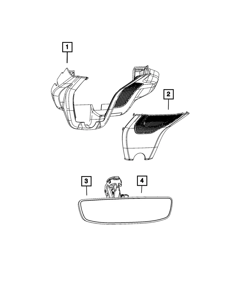 Mirror Cover - Mopar (68584759AD)
