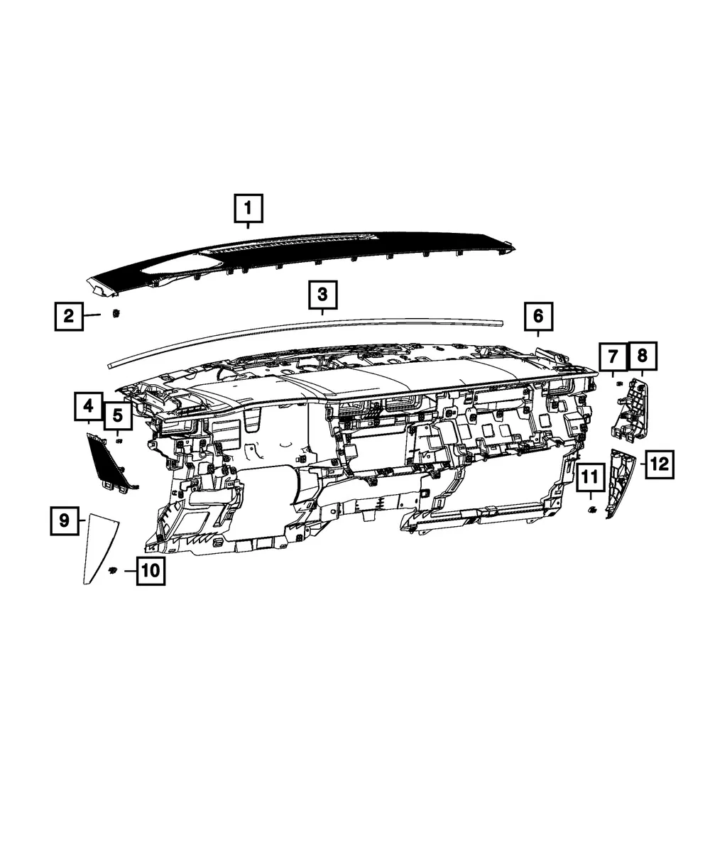 Windshield Seal - Mopar (68590246AA)