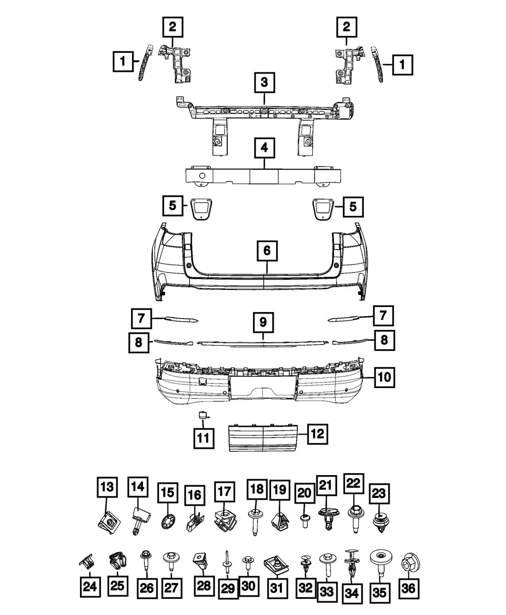 Fascia Support Bracket - Mopar (68591246AC)