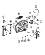 Inside Handle Cable, Right - Mopar (68592465aa) - view 8