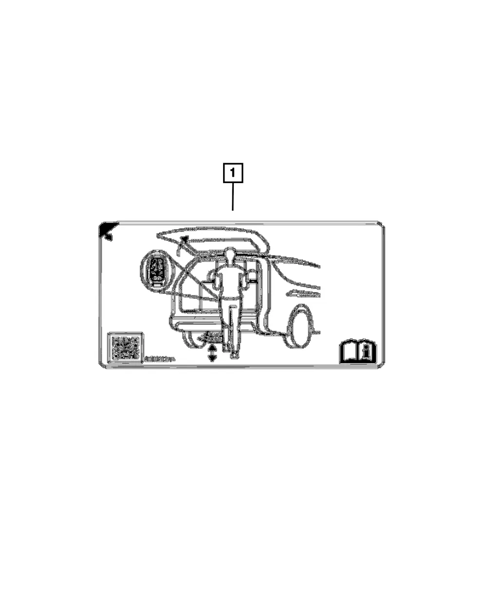 Power Lift-Gate Label - Mopar (68592809aa)