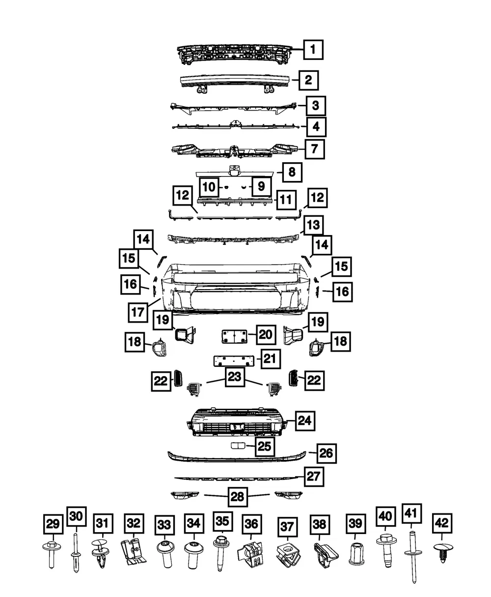 Bumper Bracket Kit - Mopar (68593881AC)