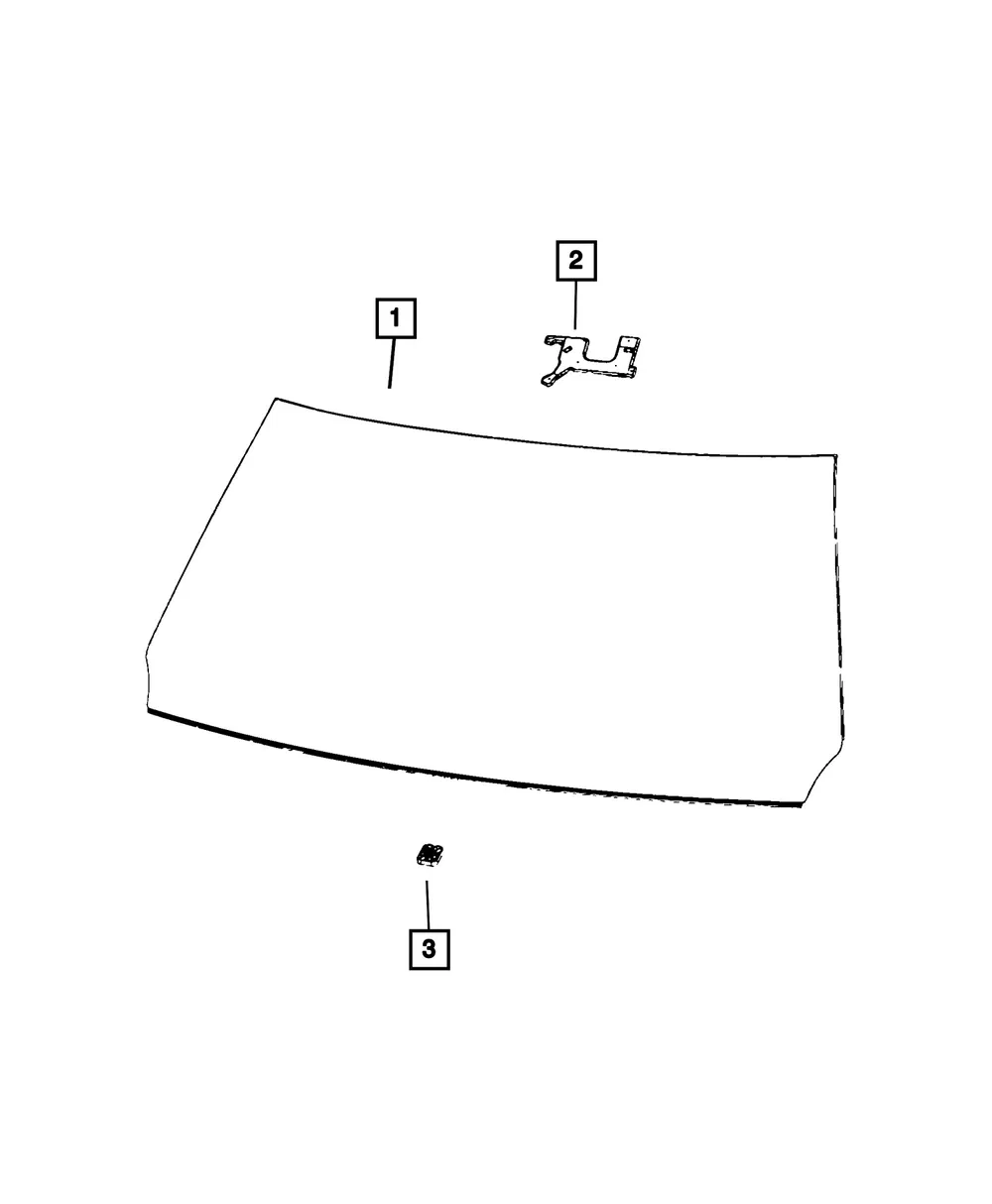 Windshield - Mopar (68595377AA)