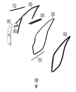 Mirror Flag Foam, Left - Mopar (68598595AA) - view 12