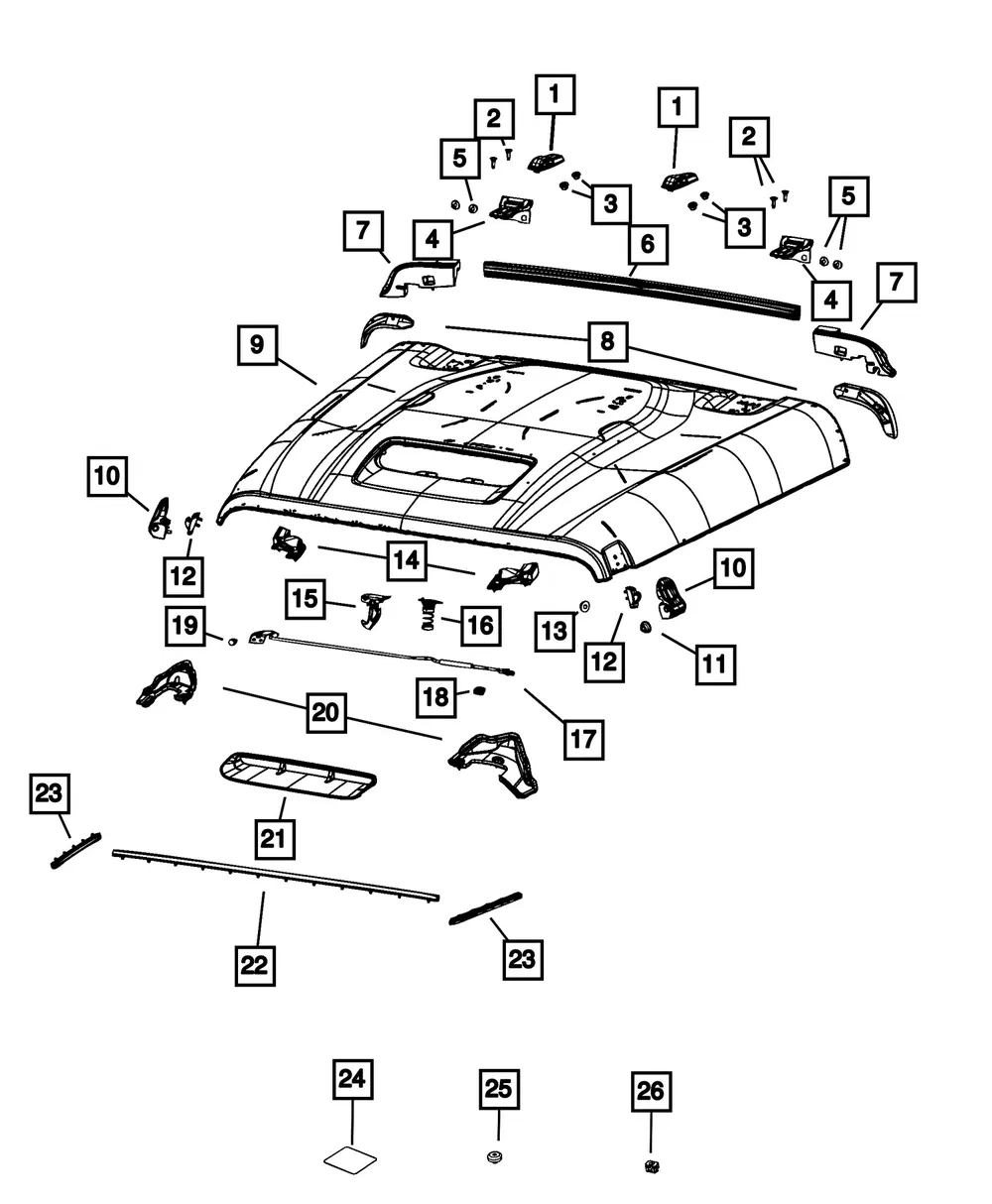 Fender To Cowl Mucket, Left - Mopar (68598913AA)