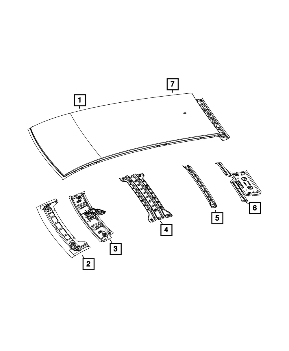 Windshield Reinforcement - Mopar (68611863aa)