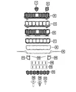Upper Grille - Mopar (68615709AC) - view 11