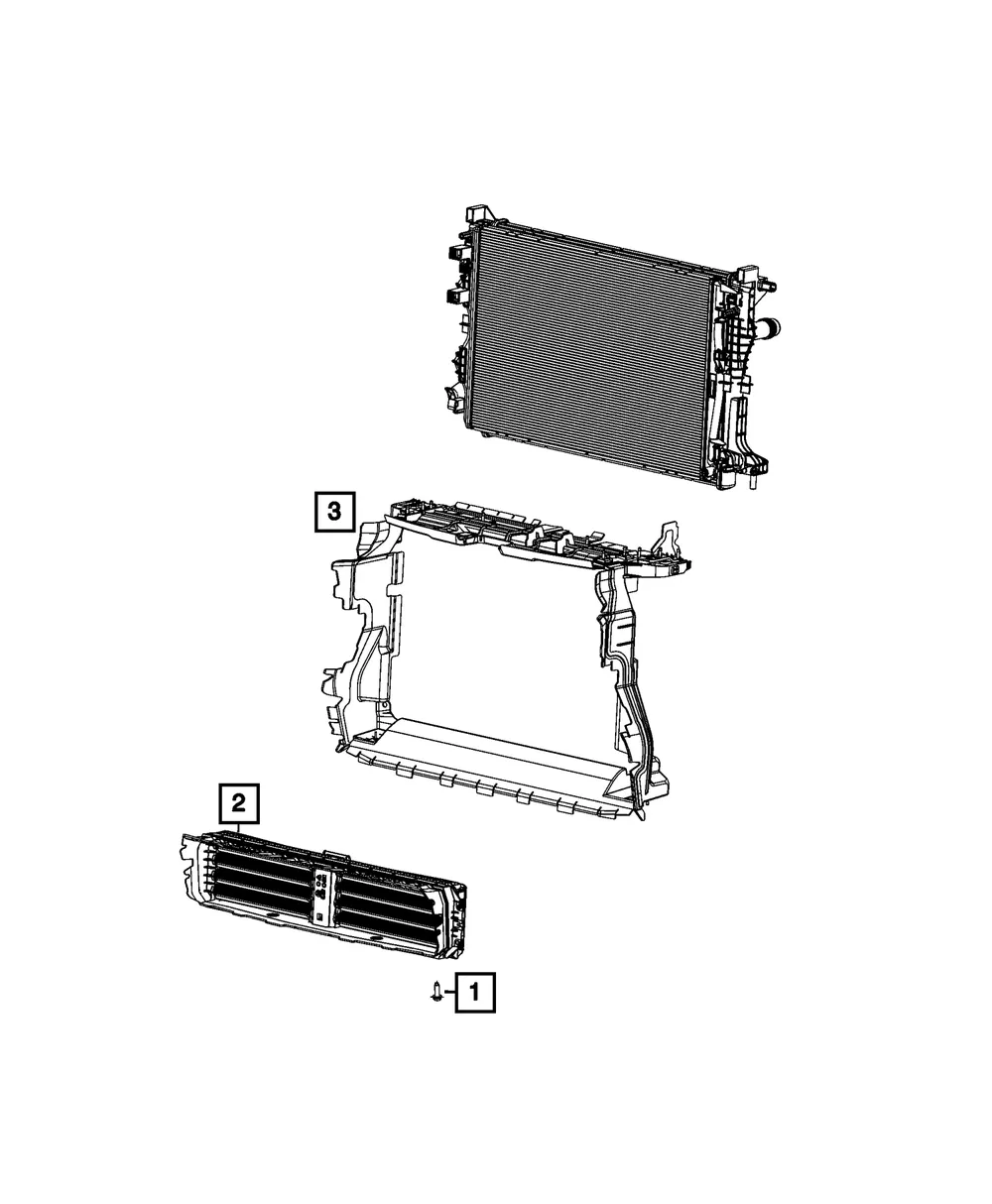 Active Shutter Grille - Mopar (68617679aa) - view 4