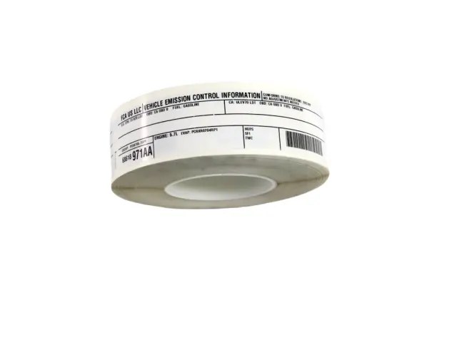 Vehicle Emission Control Information Label - Mopar (68618971aa)