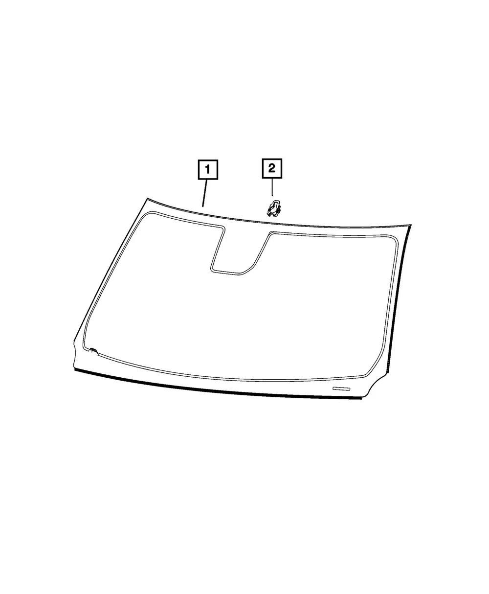 Windshield - Mopar (68624867AB)