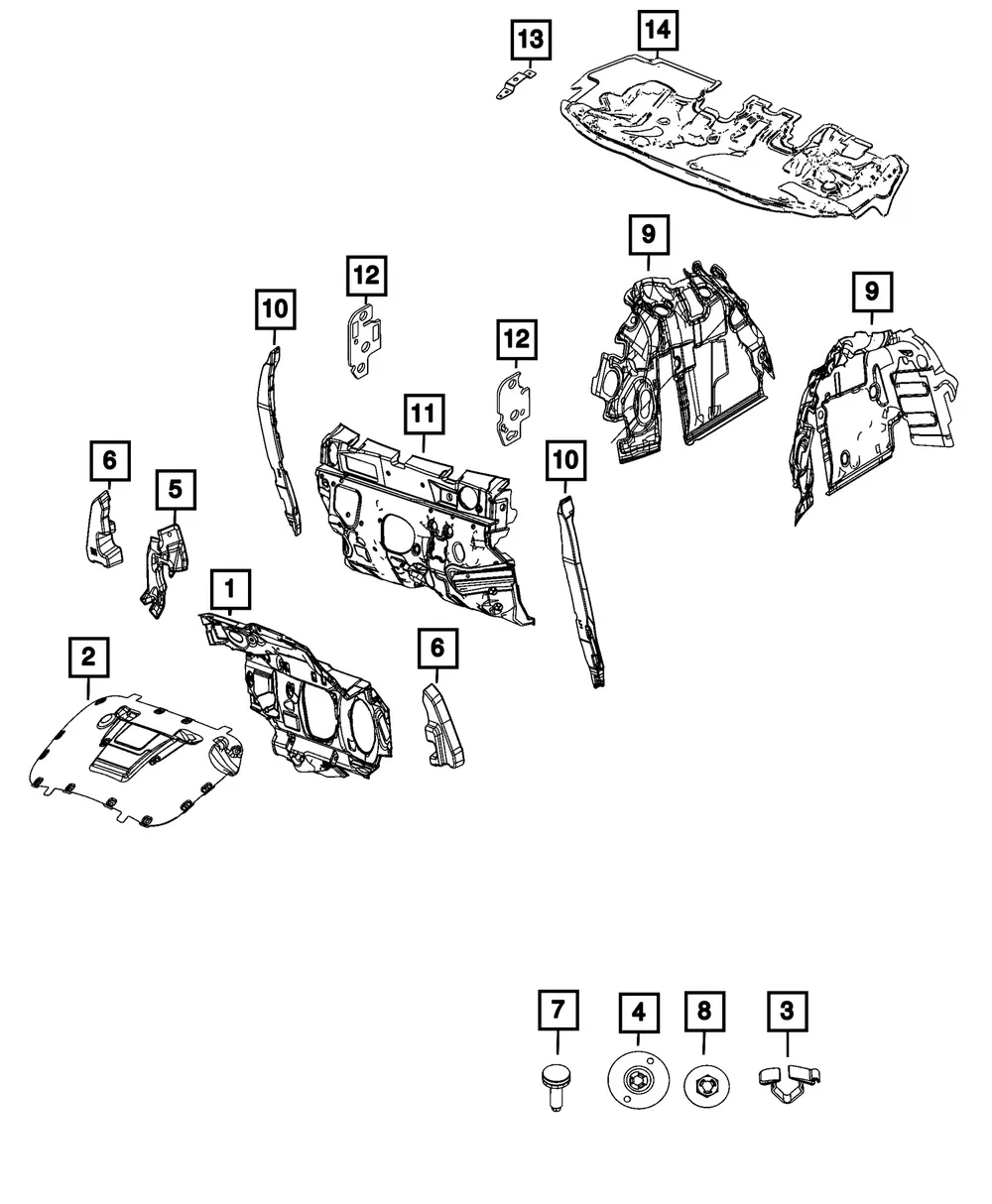 Fender Stuffer, Left - Mopar (68625391aa)