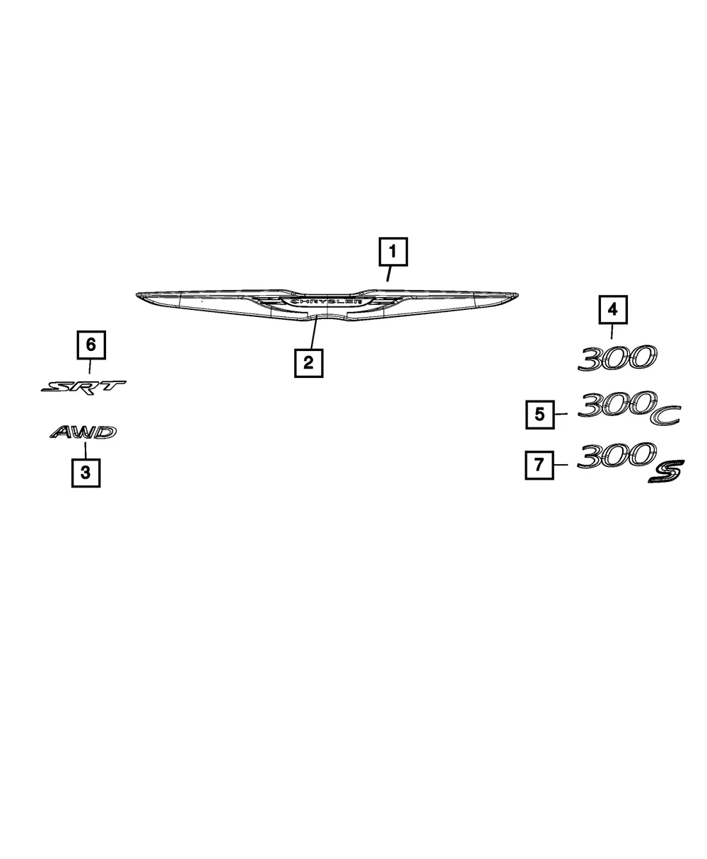 Decklid Emblem - Mopar (68633339AA)