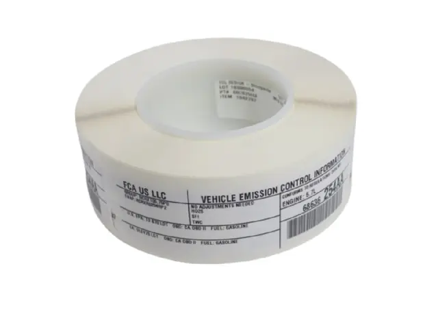 Vehicle Emission Control Information Label - Mopar (68636254AA)