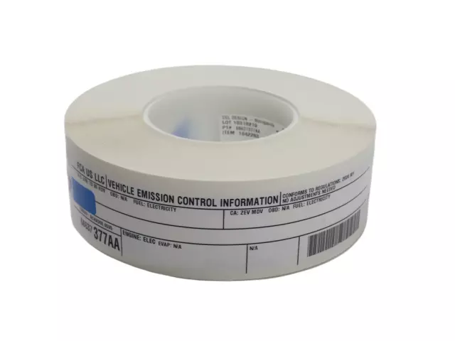 Vehicle Emission Control Information Label - Mopar (68637377AA)