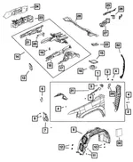 Front Fender, Left - Mopar (68640469AA) - view 16