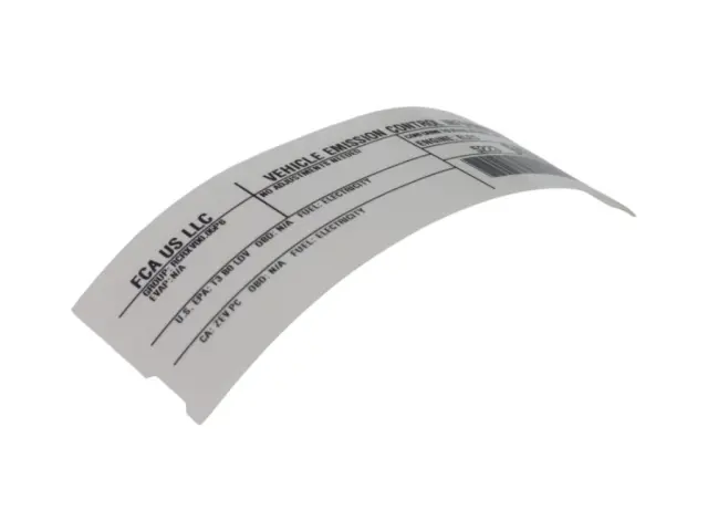 Emission Label - Mopar (68642454AA) - view 5