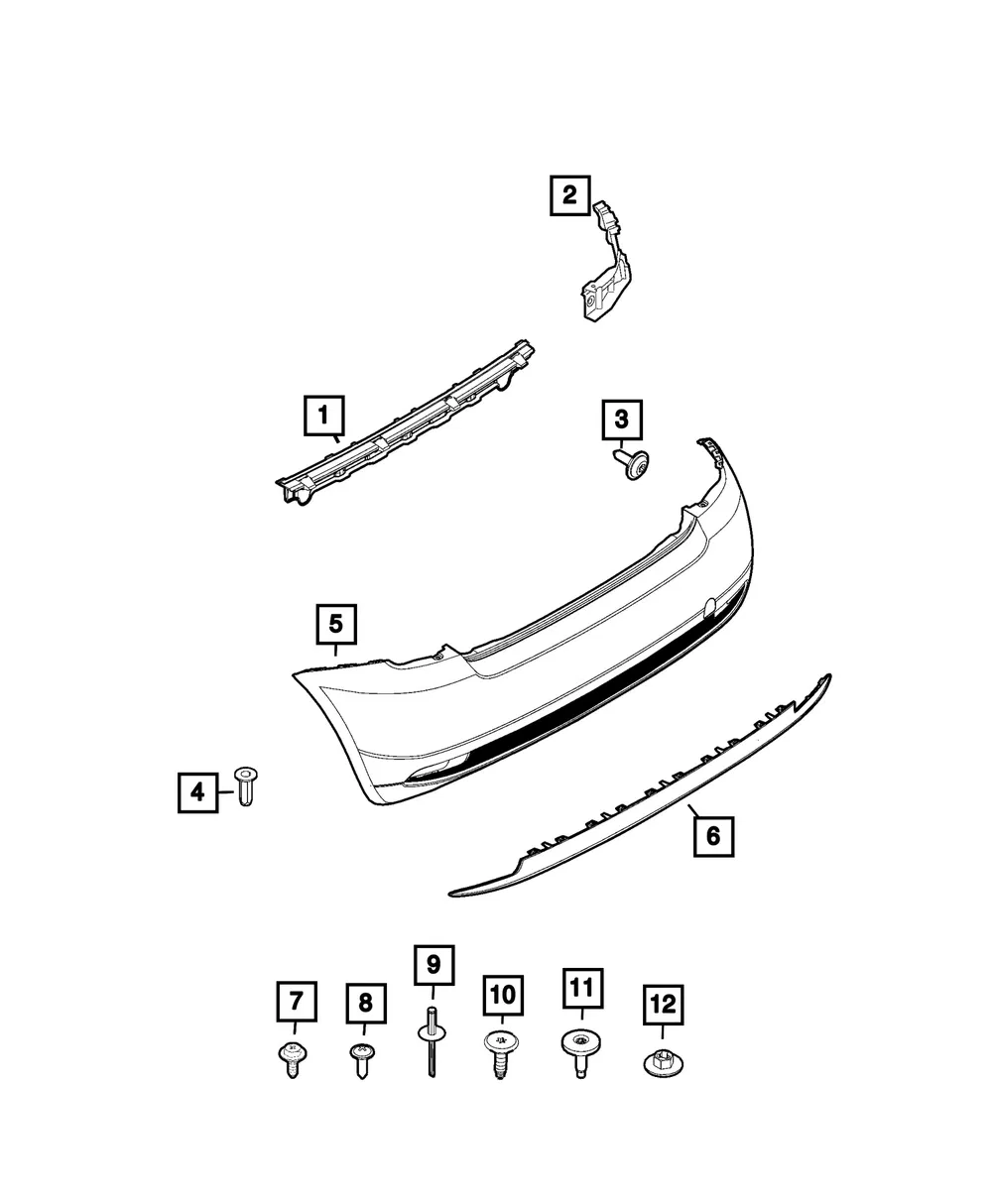 Bumper Bracket, Left - Mopar (68654996AA)