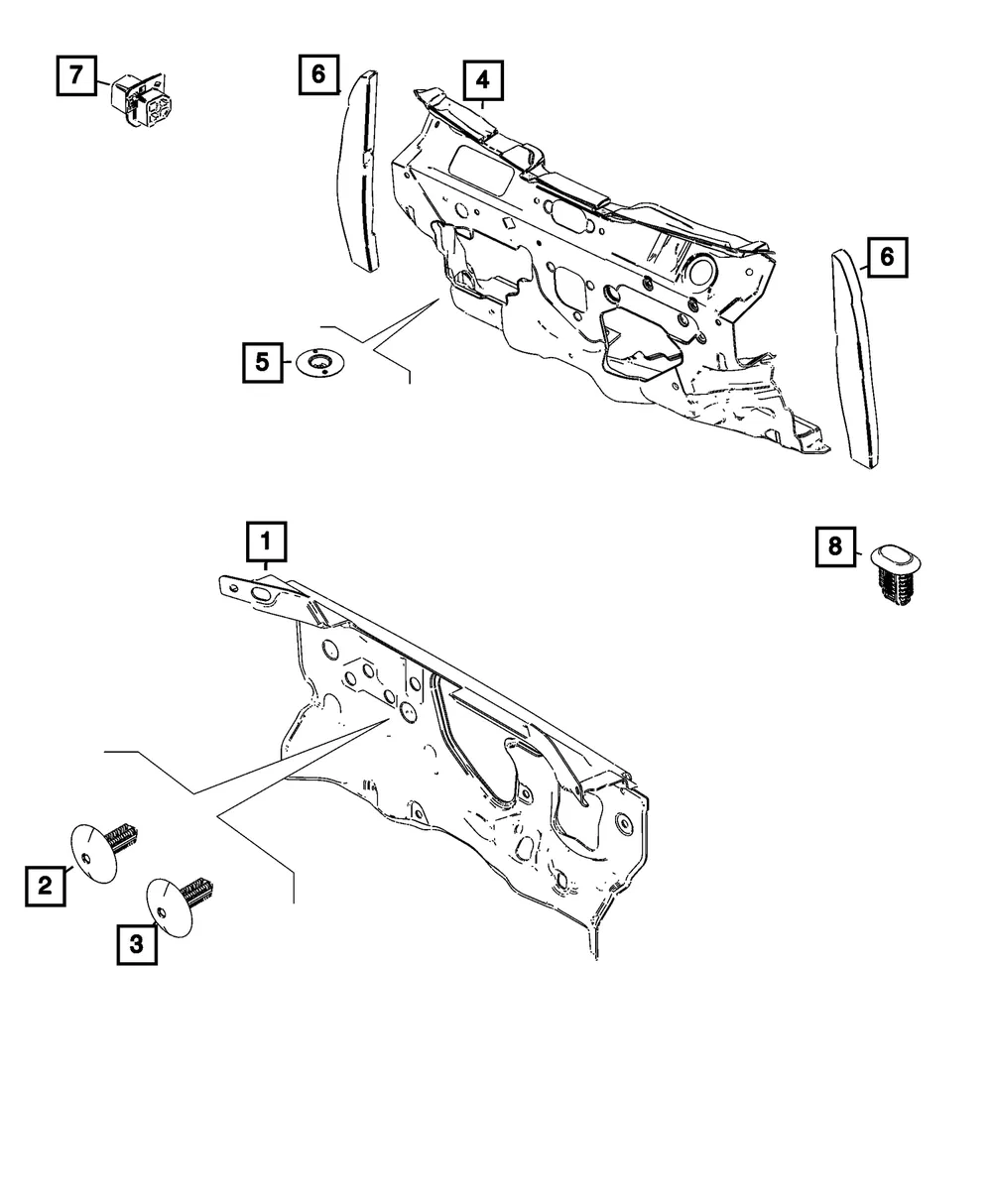 Fender Side Silencer, Right - Mopar (68655016AA)