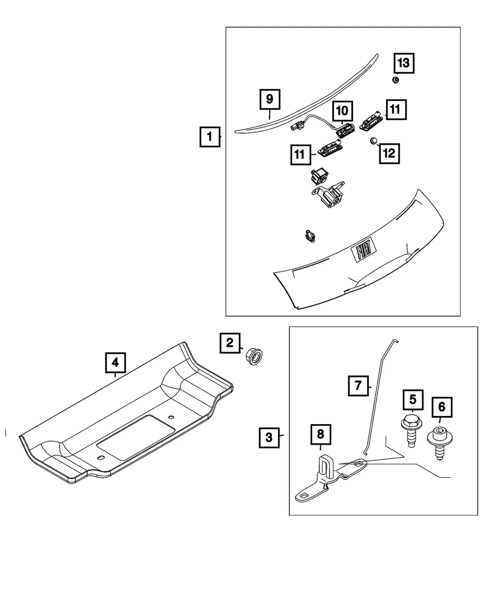 Latch Access Cover - Mopar (68656010AA)