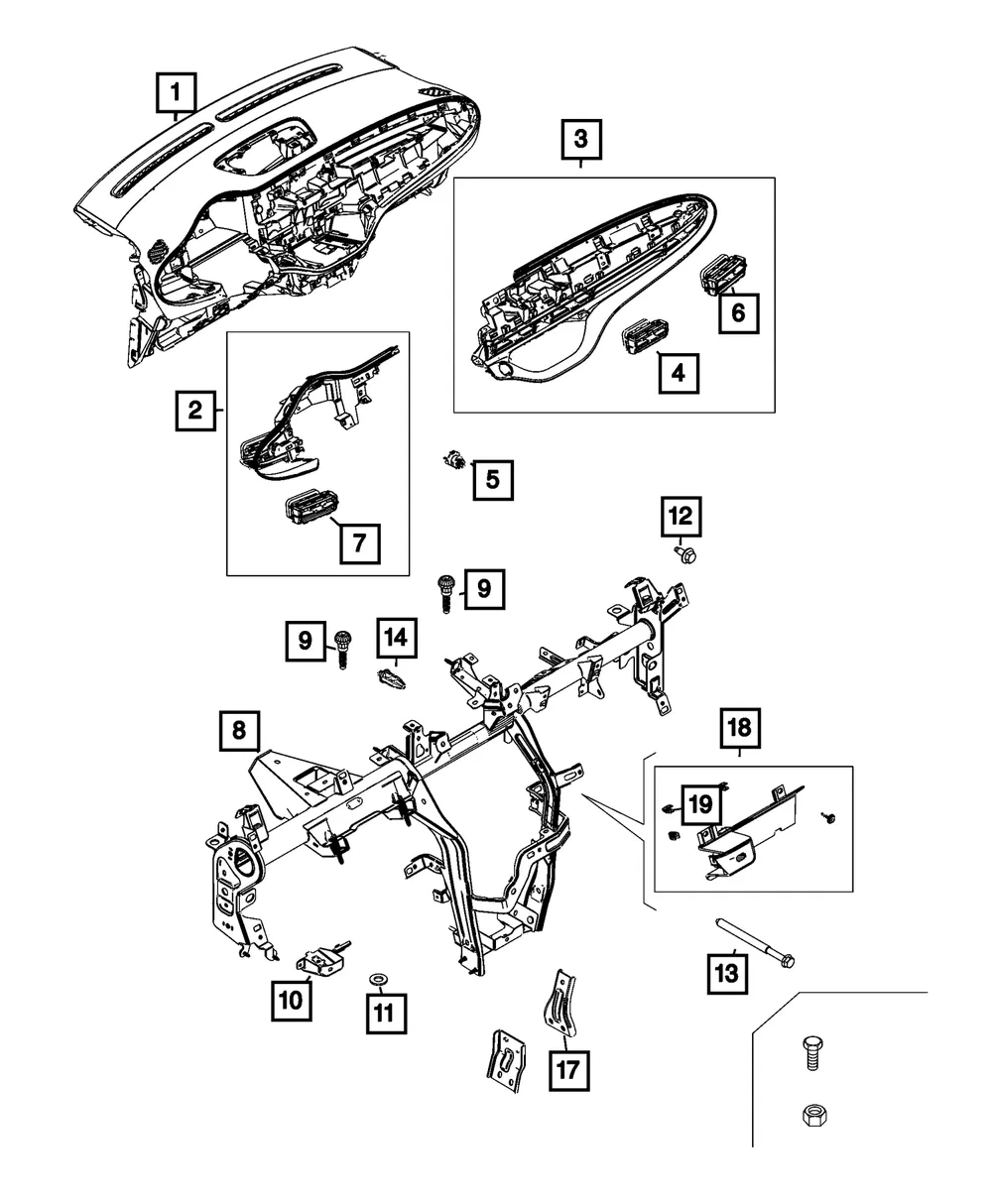 Hood Release Bracket - Mopar (68656429AA)