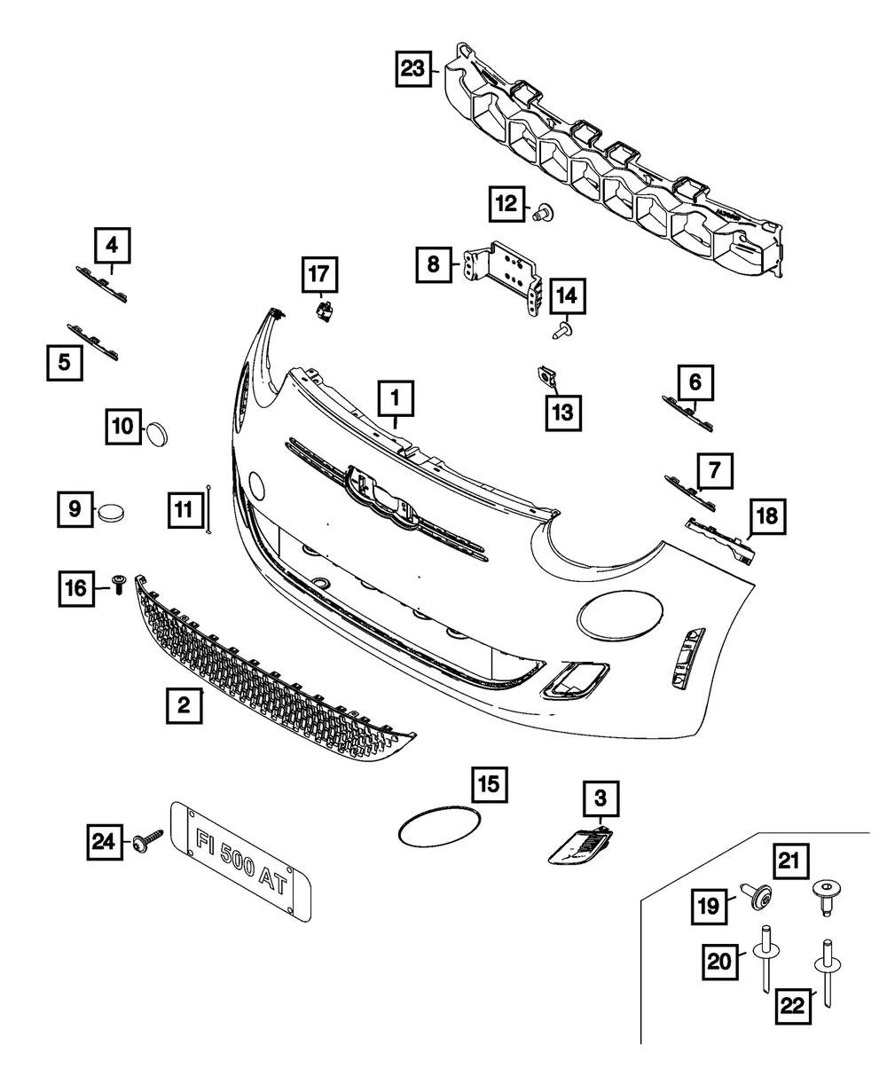 Front Bumper Bracket - Mopar (68656702AA)