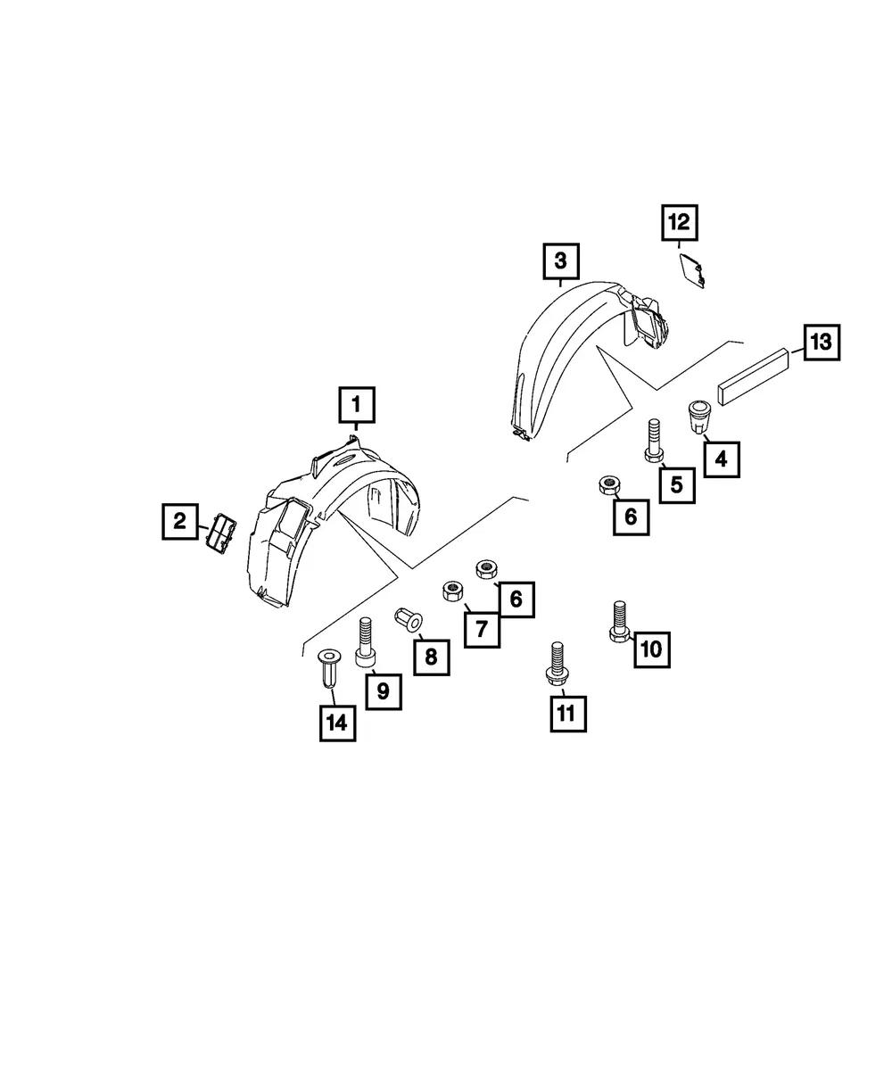 Splash Shield Plug - Mopar (68656709AA)