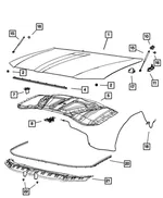 Hood - Mopar (68660681AA) - view 8