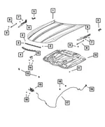 Hood - Mopar (68660690AA) - view 8