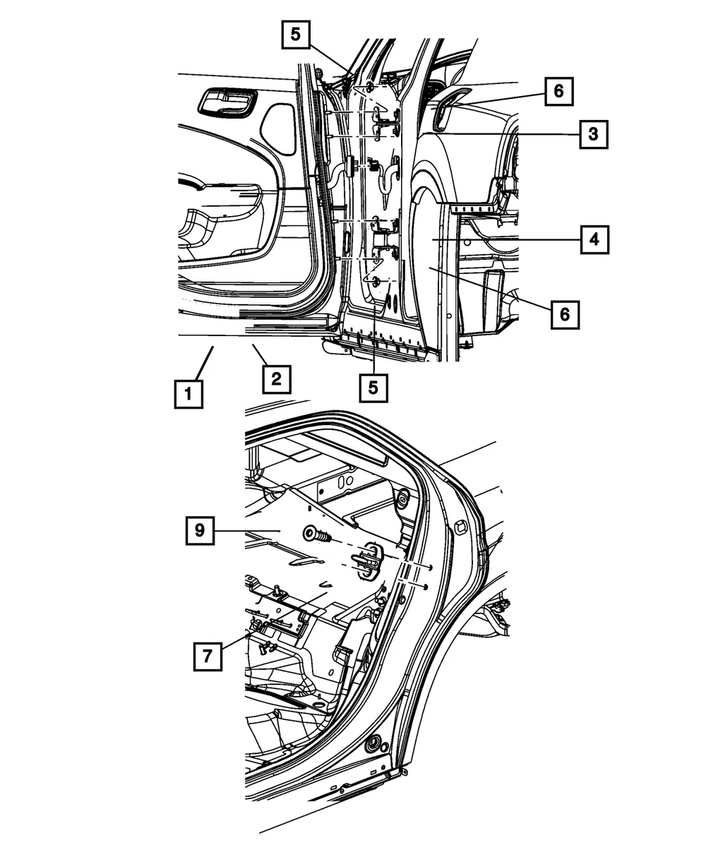 Rear Door, Right - Mopar (68660694AA)