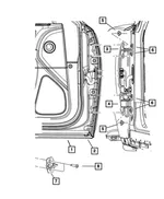 Front Door, Left - Mopar (68660701AA) - view 6