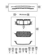 Complete Grille Kit - Mopar (68668823AA) - view 10
