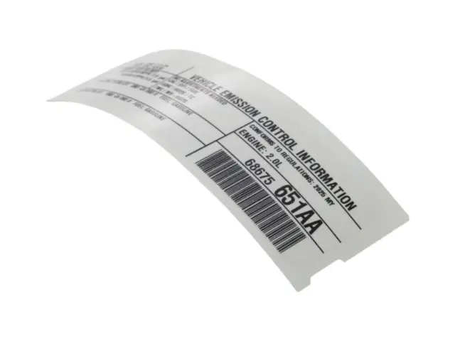 Vehicle Emission Control Information Label - Mopar (68675651AA)