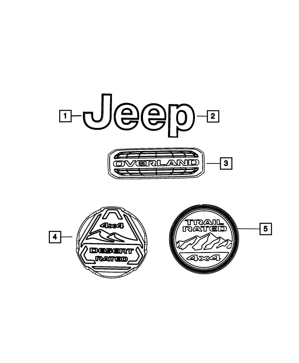 Nameplate, Right - Mopar (68682654AA) - view 3