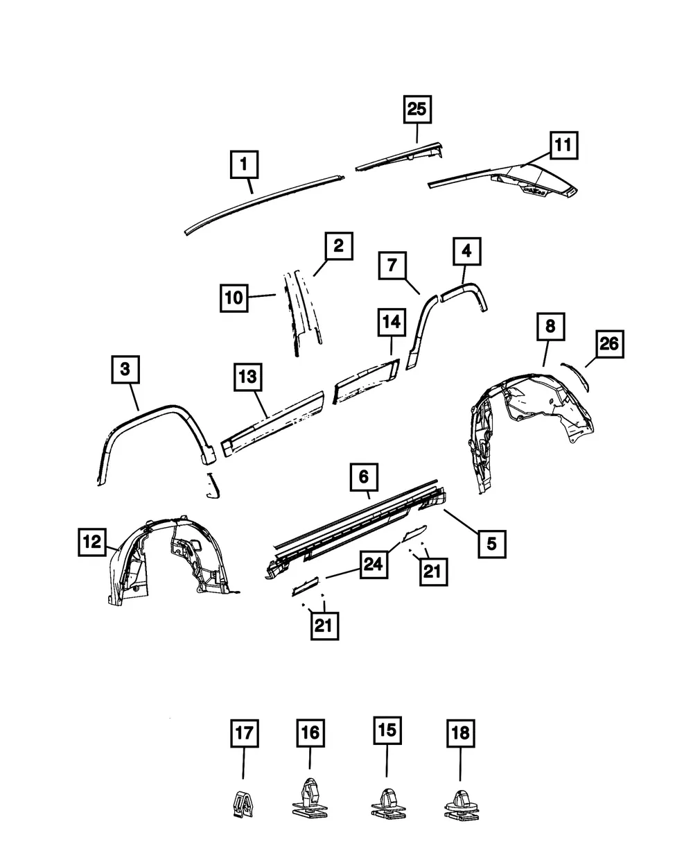 Latch Pin - Mopar (68710059AA)
