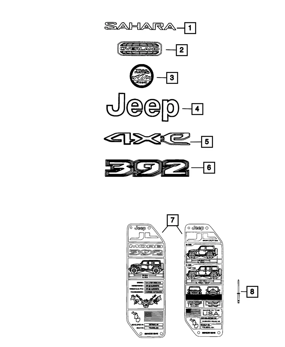 Nameplate - Mopar (68725411AA) - view 4