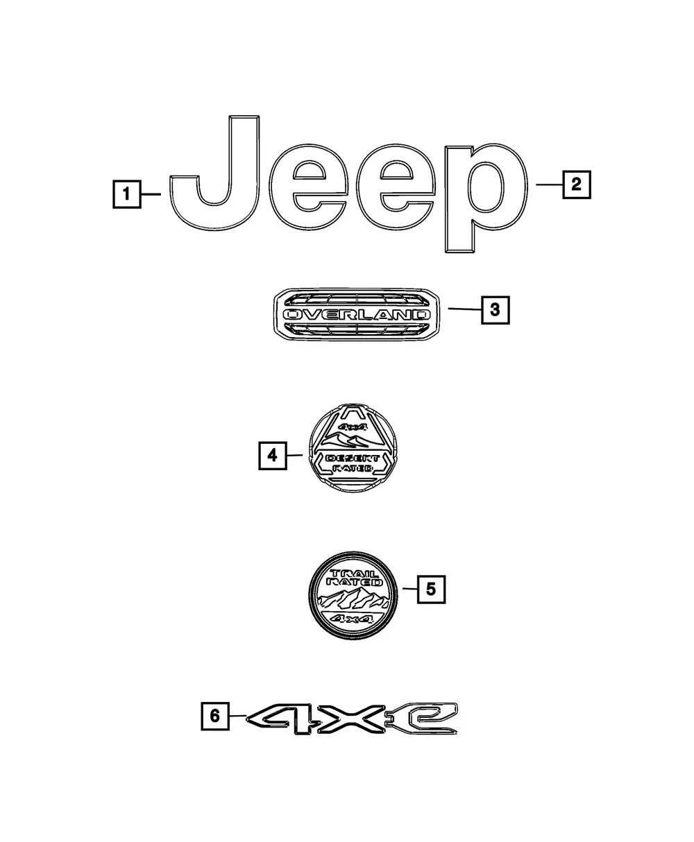 Nameplate - Mopar (68725413AA) - view 4