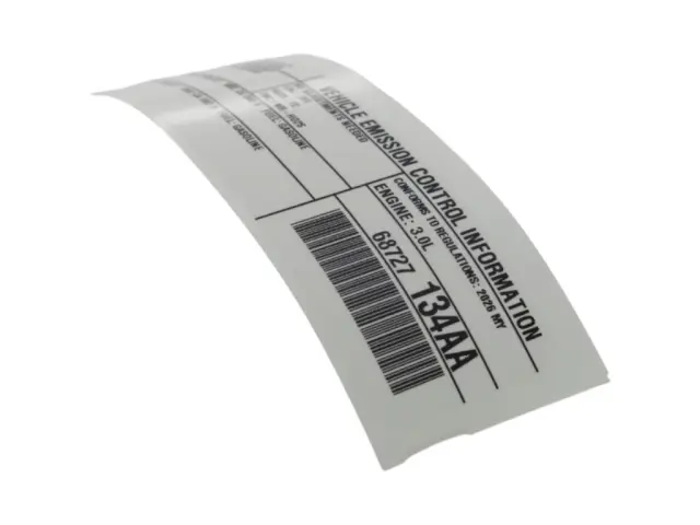 Vehicle Emission Control Information Label - Mopar (68727134AA)