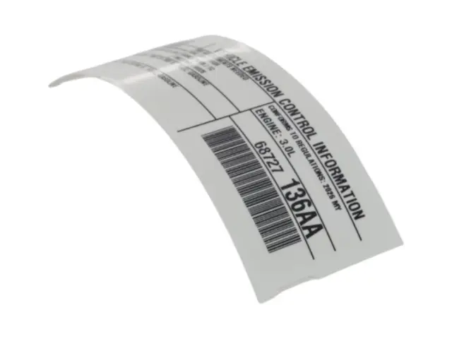 Vehicle Emission Control Information Label - Mopar (68727136AA)