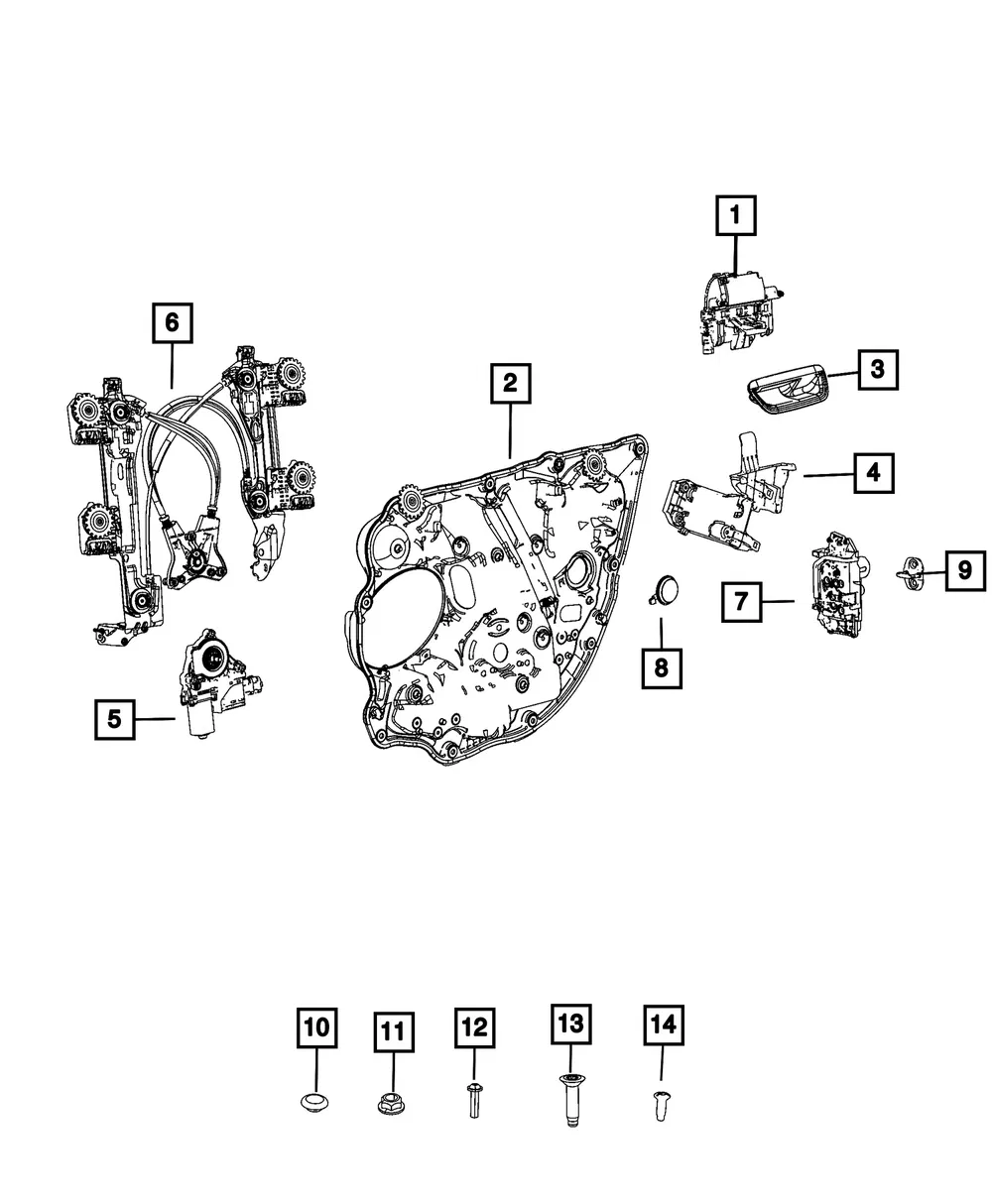 Latch Presenter, Left - Mopar (68729249AA) - view 4