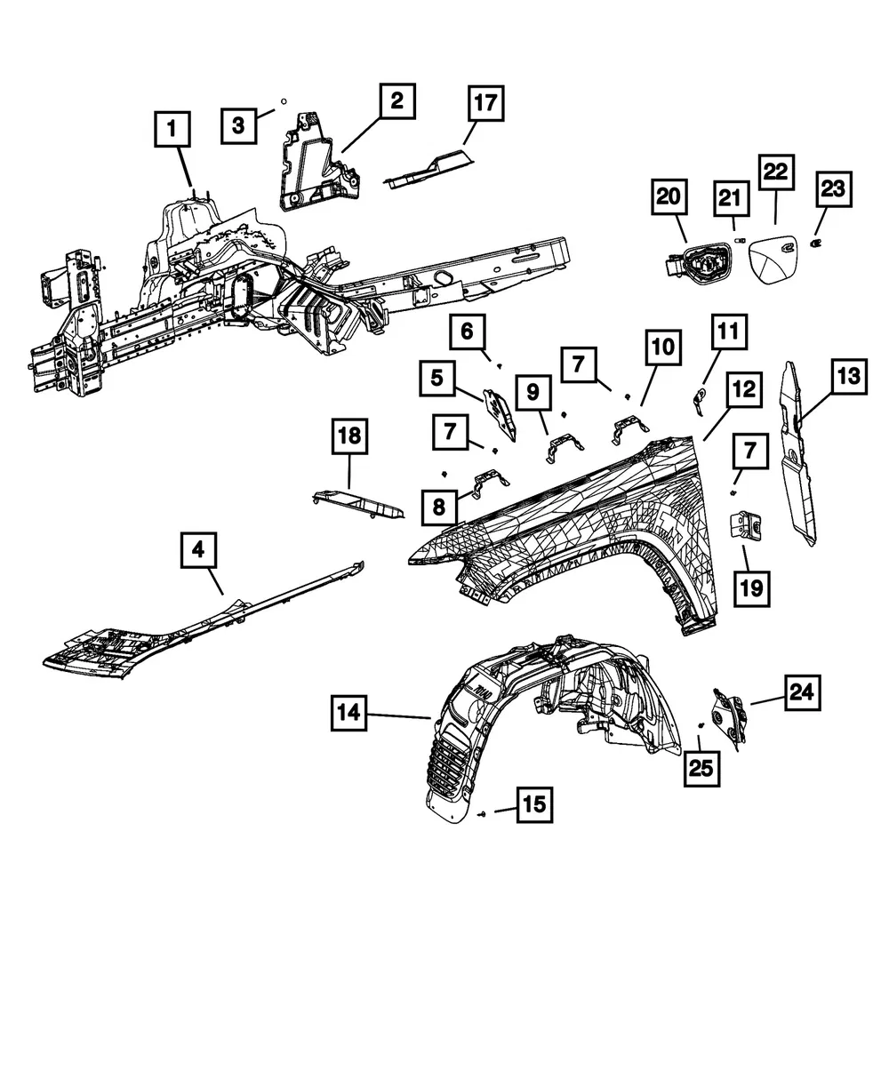 Charge Port Door Emblem - Mopar (68730643AA)