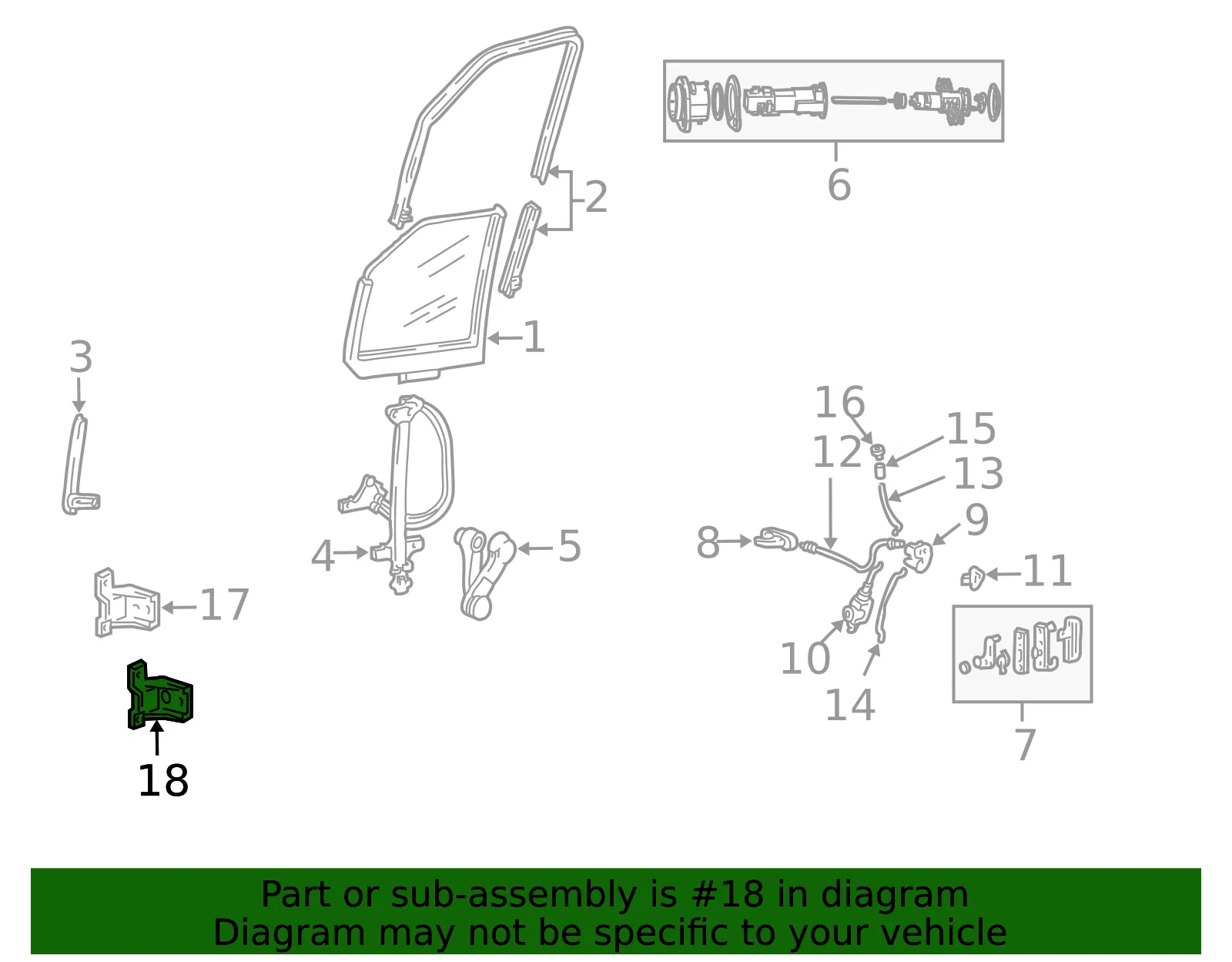 Lower Hinge - Ford (6C2Z-1522810-A) - view 11