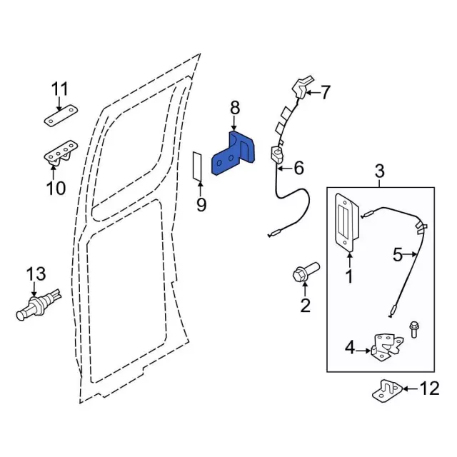 Lower Hinge - Ford (6C2Z-1522810-A) - view 16