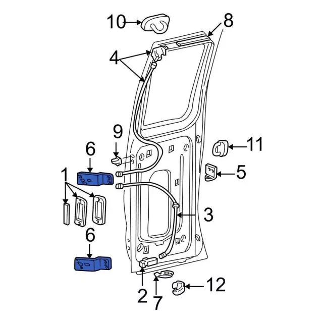Hinge - Ford (6C2Z-1526801-B) - view 4