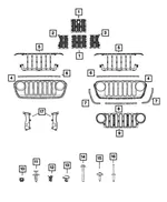 Texture Grille - Mopar (6DF49RXFAD) - view 14