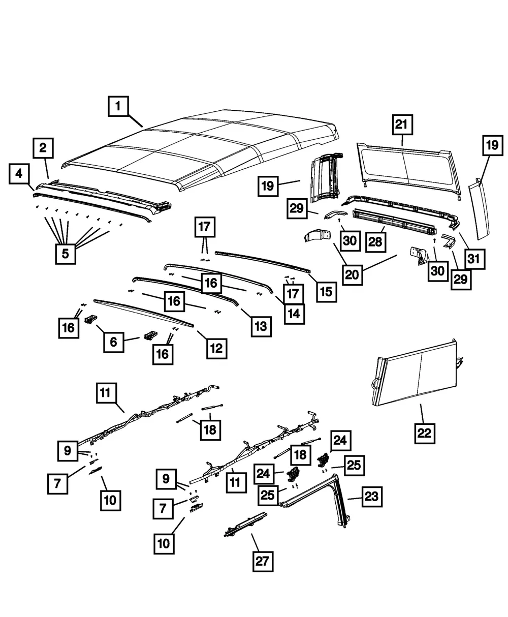 Tailgate Window - Mopar (6LP18SX9AJ) - view 4