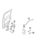 Release Handle - Passenger Side (RH) - Mopar (6MB83JXWAA) - view 18
