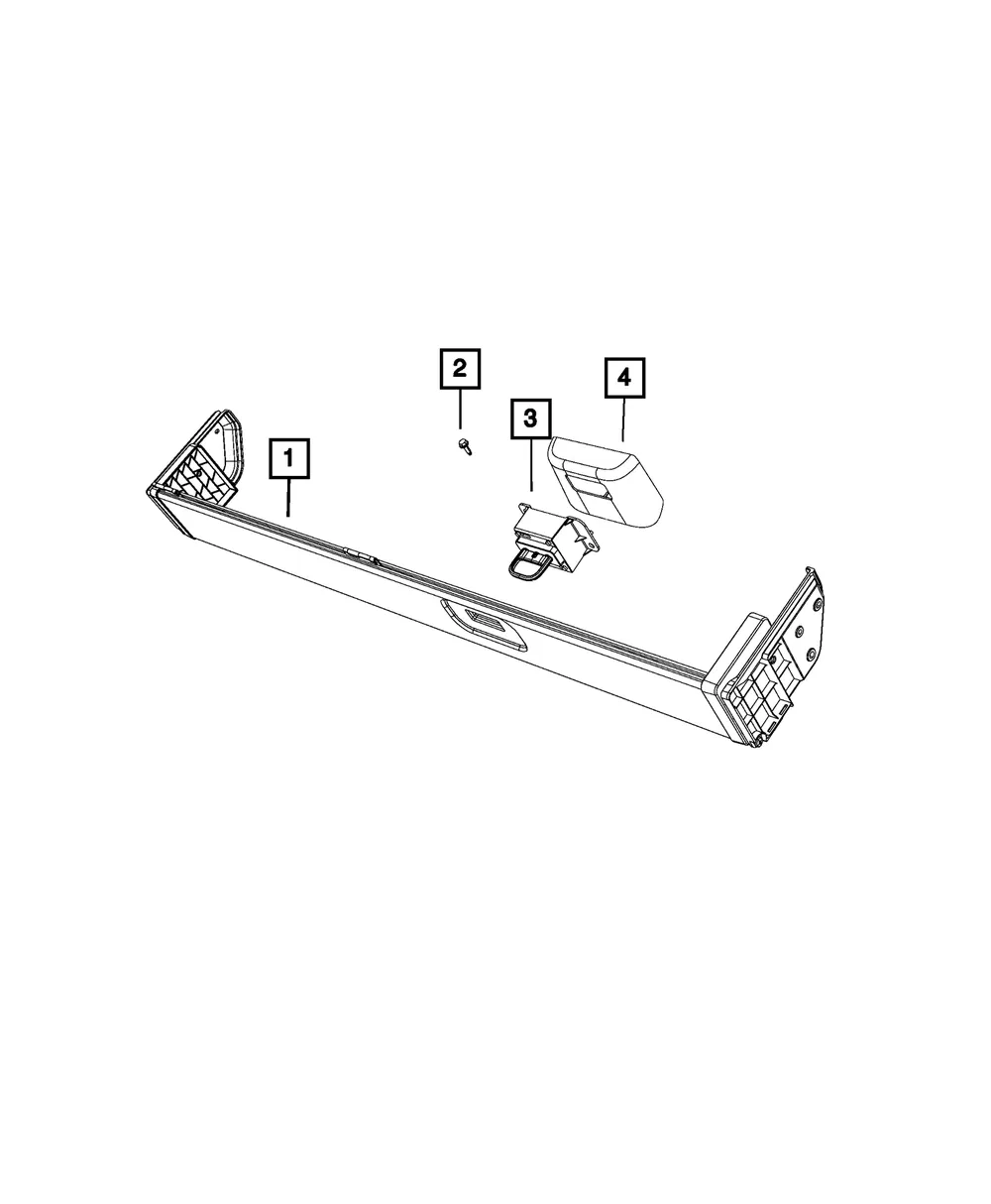 Handle Cover - Mopar (6NF73TX7AB) - view 2