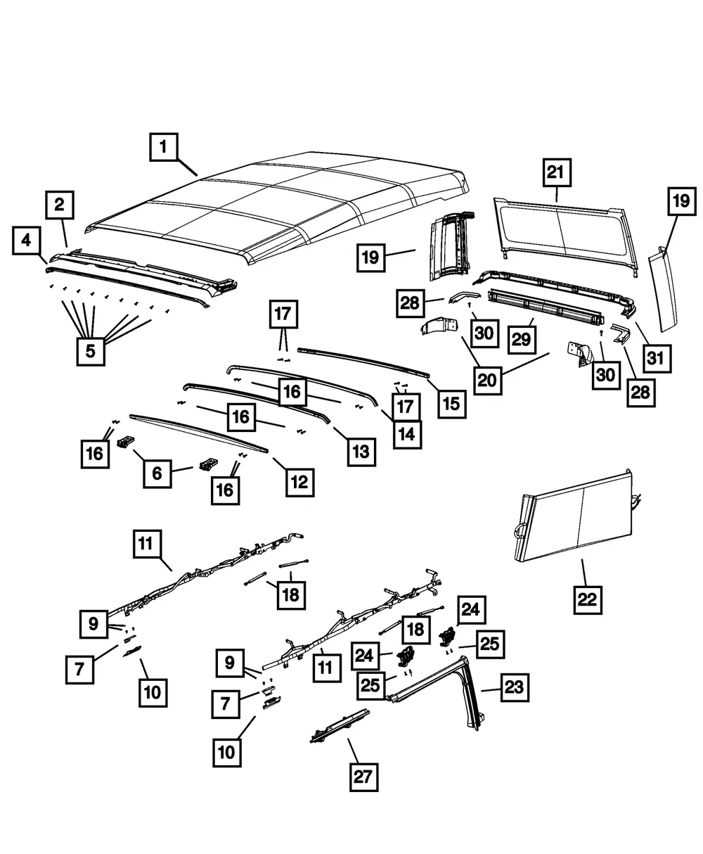 Tailgate Window - Mopar (6ZU87FX9AJ) - view 4