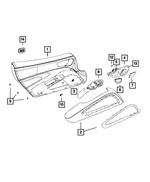 Front Door Trim Panel, Left - Mopar (6bb931xyaa) - view 5